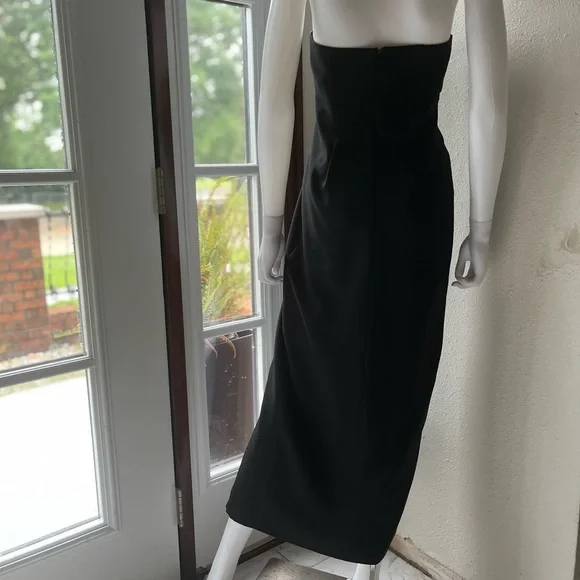 Vintage Alex Evenings sweetheart strapless dress with slit - Picture 12 of 14